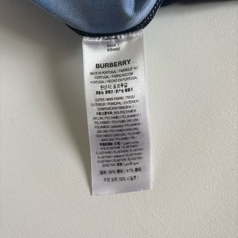 Burberry Madden Check Print Leggings in Blue Size XXL ~ NEW NO TAGS - Picture 12 of 13